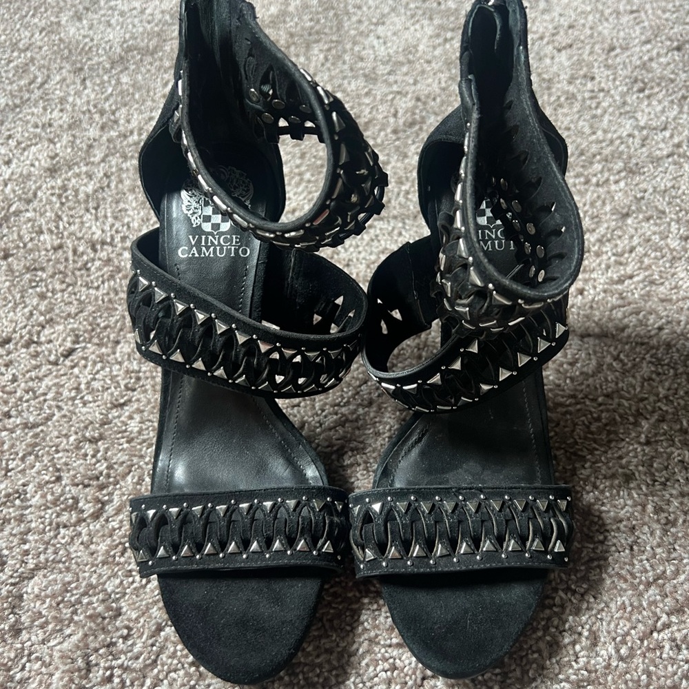 New Vince Camuto Black Studded Women's Sandals